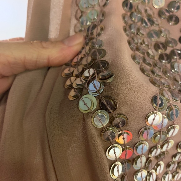 TopShop Bandage Dress w/ Sequinned Blush Blouse - Picture 10 of 16